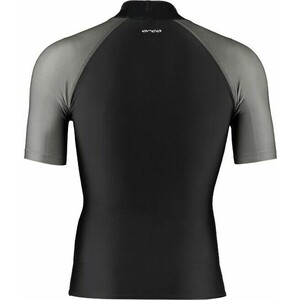 2024 Orca Mens Bossa Short Sleeve Rash Vest MAA1 - Black